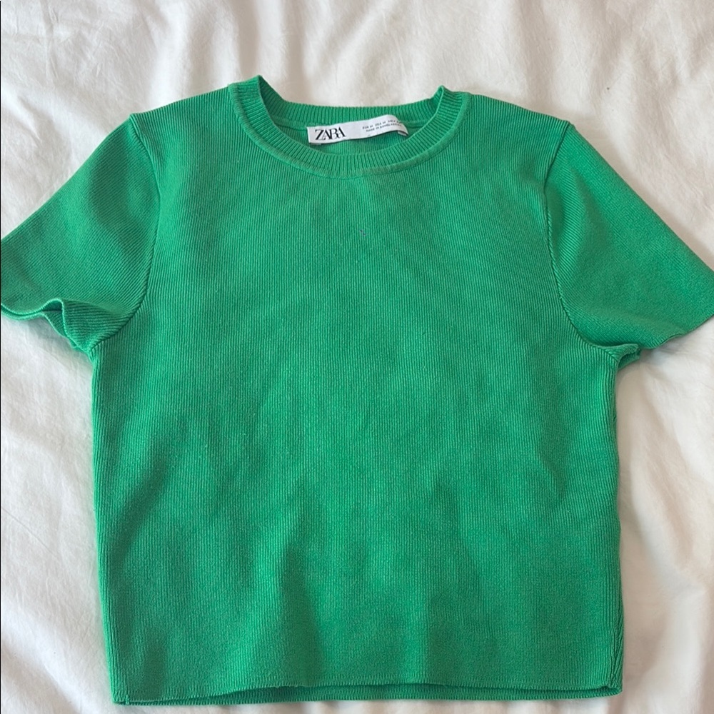 Zara Green Short Sleeve Tee